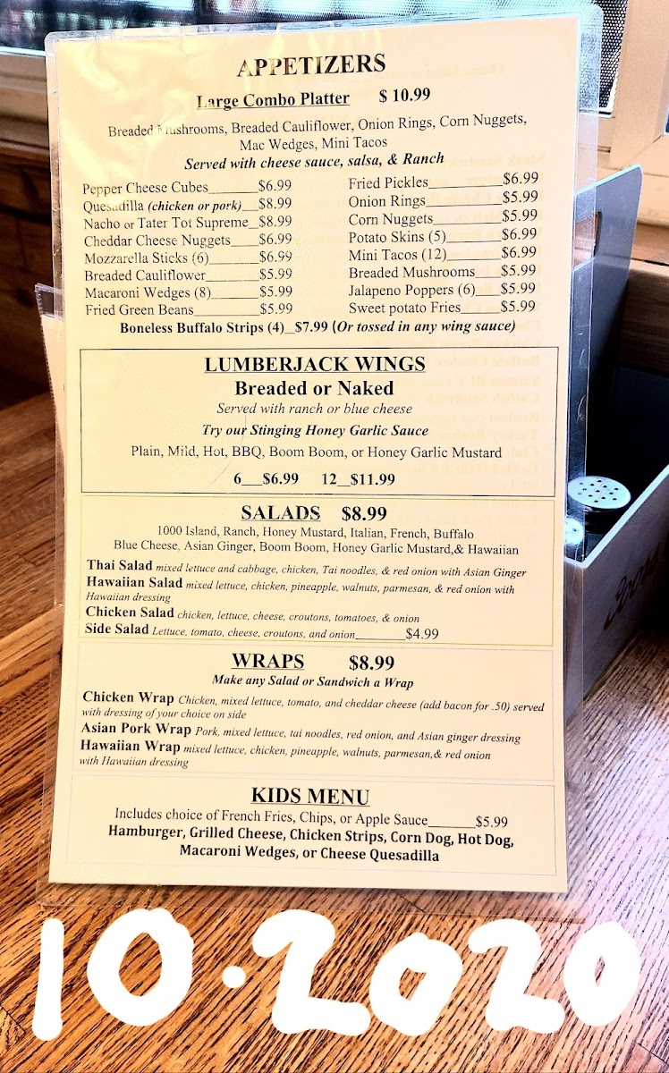 The Logger House Menu - Image 3