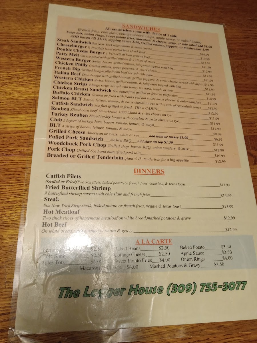 The Logger House Menu - Image 5